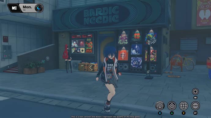 Exploring the hub world of New Eridu in Zenless Zone Zero.