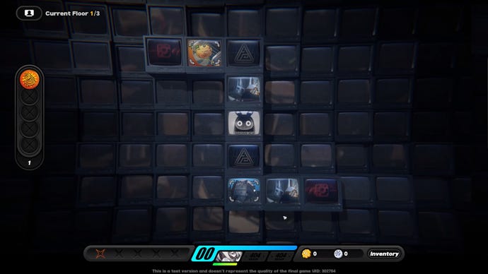 A screenshot showing the unusual CRT TV boardgame-style navigation system in Zenless Zone Zero.