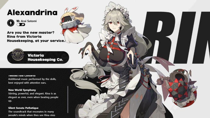 zenless zone zero alexandrina character profile hoyoverse official