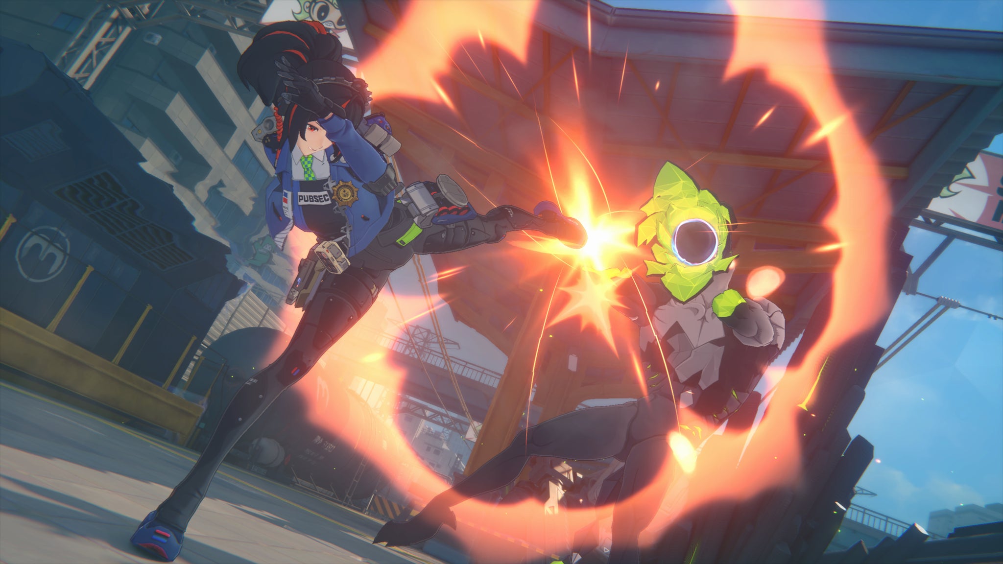 Zhu Yuan explosively kicks an enemy in the face. - 5