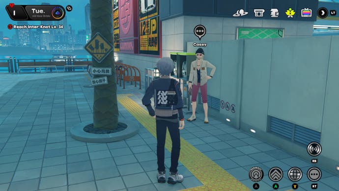 zenless zone zero casey by parking lot wall