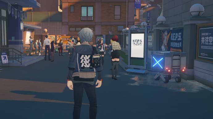 zenless zone zero lumina square cargo truck in a police station