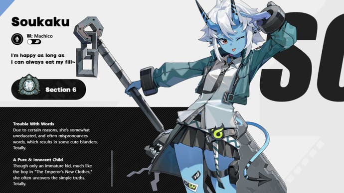 zenless zone zero soukaku character profile hoyoverse official