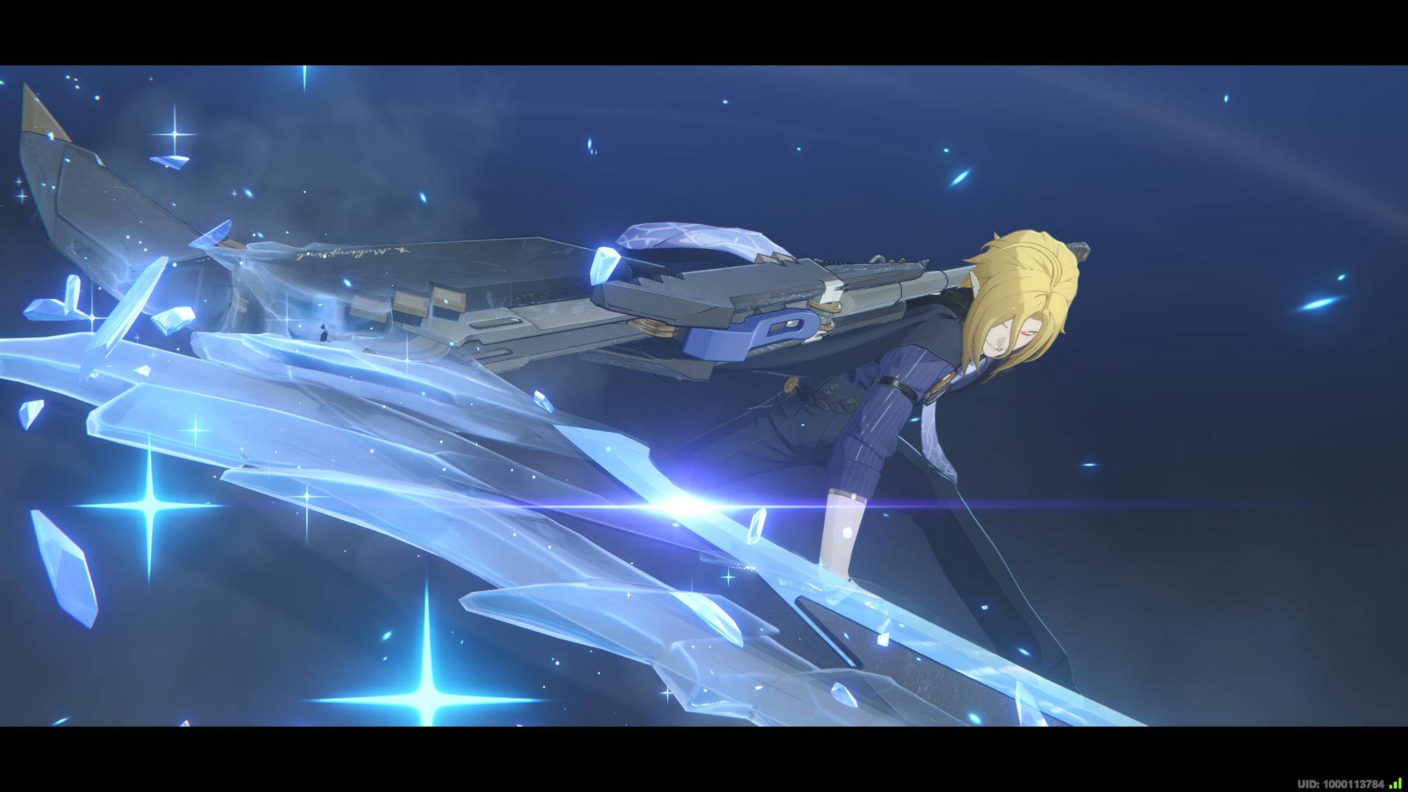 Hugo from ZZZ performing his ultimate skill by slinging an arc of ice in front of him - 6