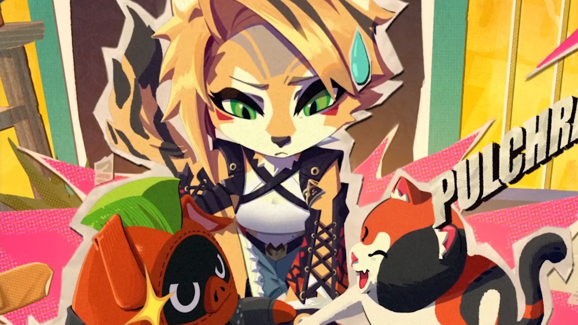 A stylized portrait of Pulchra from her event in ZZZ 1.6 - 6