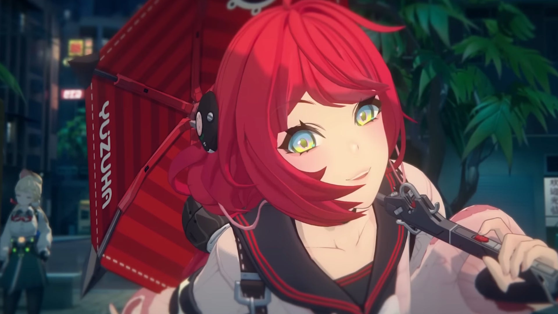 Yuzuha pushing her face into the camera in Zenless Zone Zero - 5