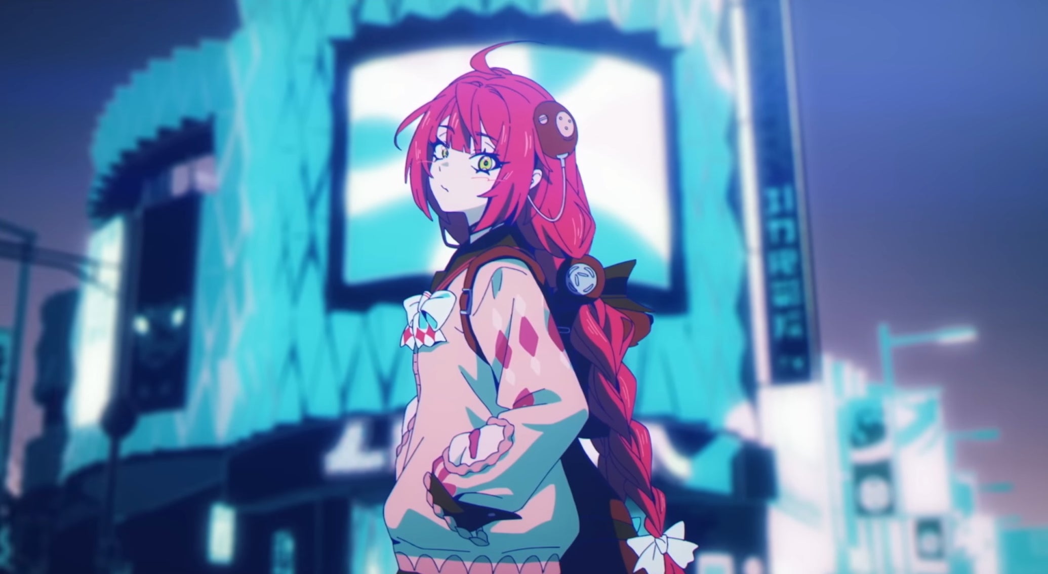 Yuzuha standing in what's meant to be Shibuya, but Zenless Zone Zero - 1